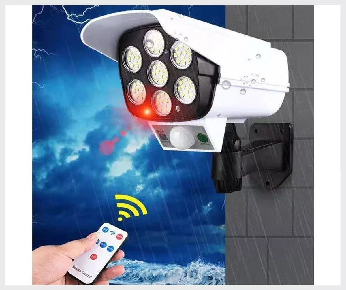 💡Lámpara LED Solar con Sensor de Movimiento Tipo Cámara📹☀️