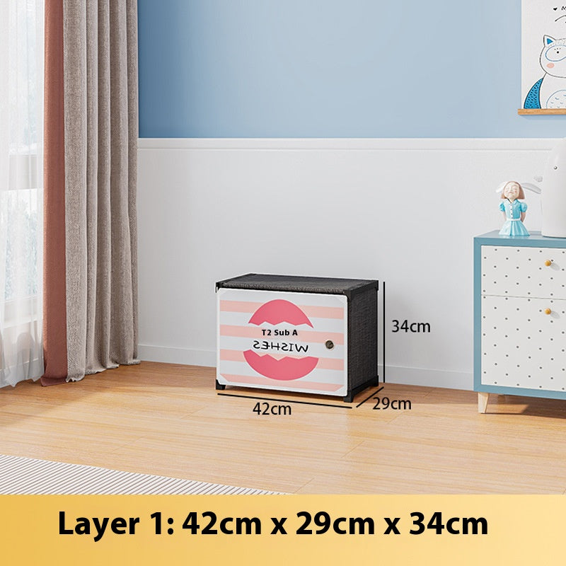 🛏️ Mueble Closet Modular 4 Niveles – 2 Módulos