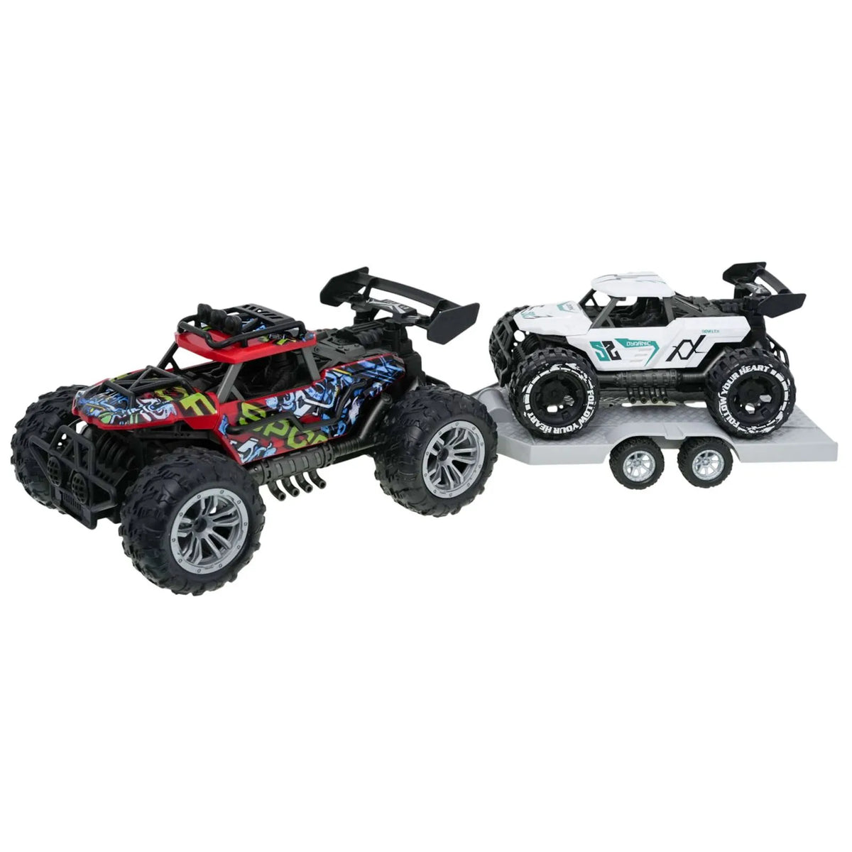 🚙 Carro Todoterreno 4x4 con Remolque y Vehículo