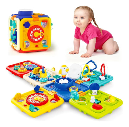 🧩 Cubo de Actividades Didáctico Multifuncional para Bebés