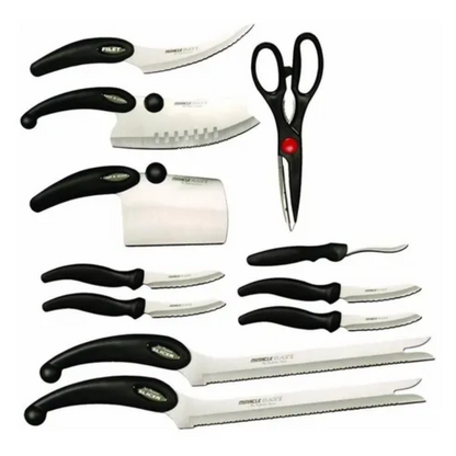 ✨🔪Set de Cuchillos de 13 Piezas en Acero de Alta Calidad!✨🔪
