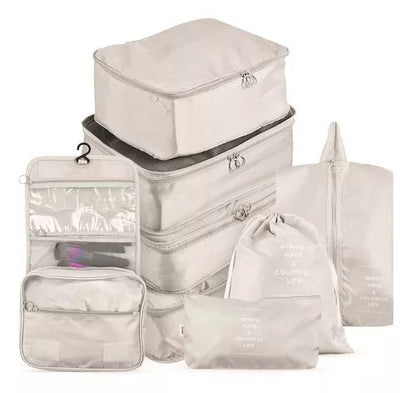 🎒Set Organizador de Viaje x 8 Piezas Extrafuerte✈️