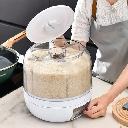 🥣Dispensador Giratorio de Alimentos – 6 Divisiones🥣