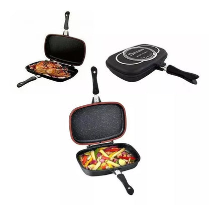 🍳 Sartén Doble Parrilla 36 cm Antiadherente