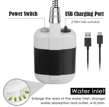 🚿💦DUCHA PORTÁTIL ELÉCTRICA RECARGABLE💦🚿