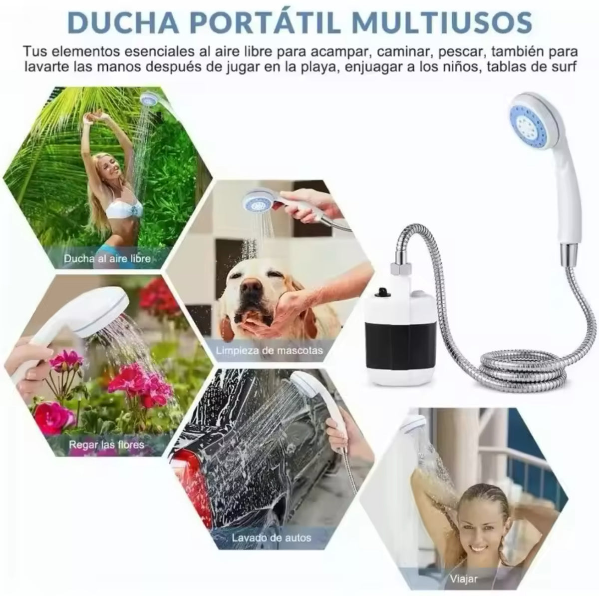🚿💦DUCHA PORTÁTIL ELÉCTRICA RECARGABLE💦🚿