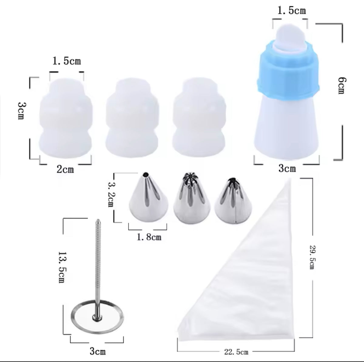 🎂✨KIT PASTELERO DE DECORACIÓN – 66 PIEZAS✨🎂