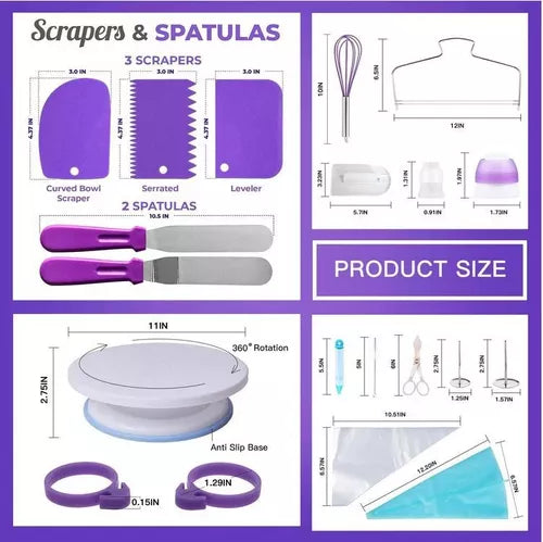 🍰 Kit de Pastelería 137 Piezas