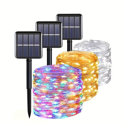 🎄✨ LUCES NAVIDEÑAS SOLARES DE 20 METROS ✨🎄