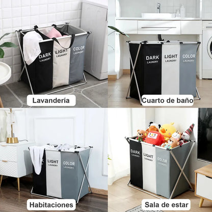 Canasta para Ropa Sucia 3 en 1