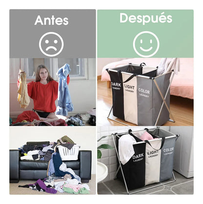 Canasta para Ropa Sucia 3 en 1