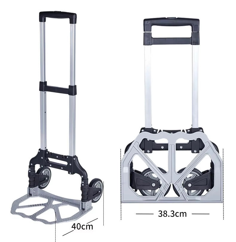 🛒 Carretilla Plegable de Aluminio – Soporta hasta 80 kg