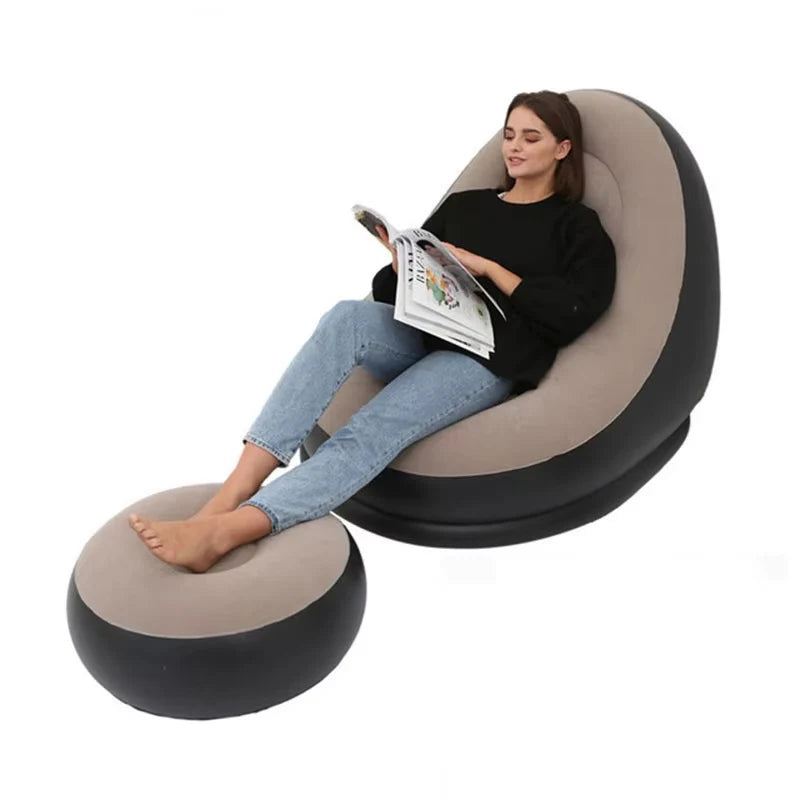 🛋️Silla Inflable Plegable 2 Piezas✨