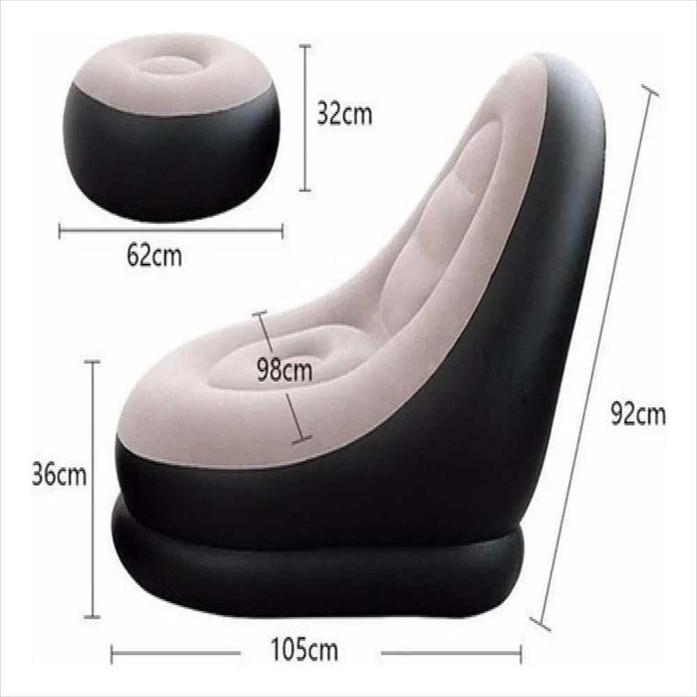 🛋️Silla Inflable Plegable 2 Piezas✨