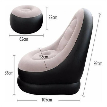 Silla Inflable Plegable de 2 Piezas