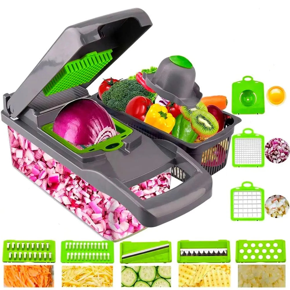 🔥PICADOR DE FRUTAS Y VERDURAS 14 EN 1🔥
