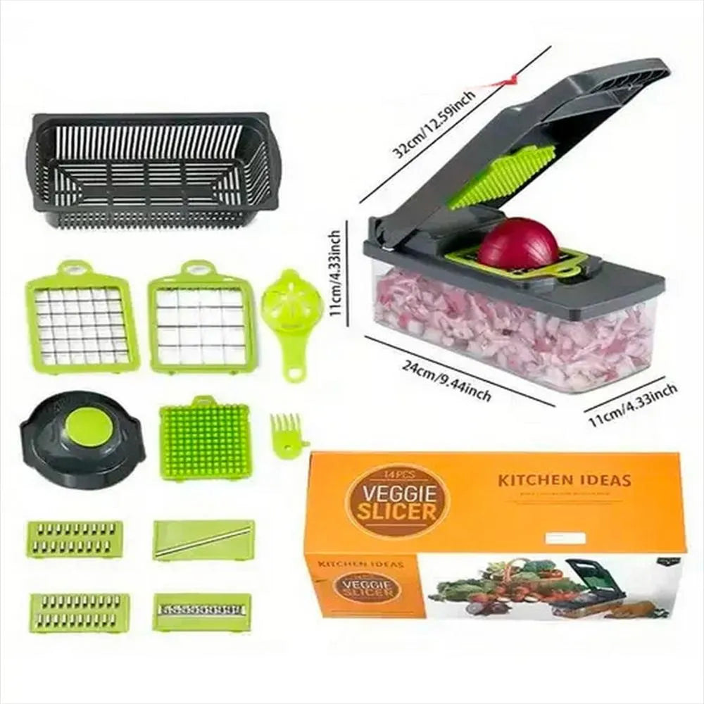 🔥PICADOR DE FRUTAS Y VERDURAS 14 EN 1🔥