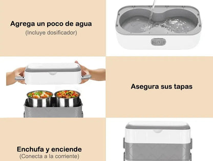 Lonchera Eléctrica con 4 Recipientes