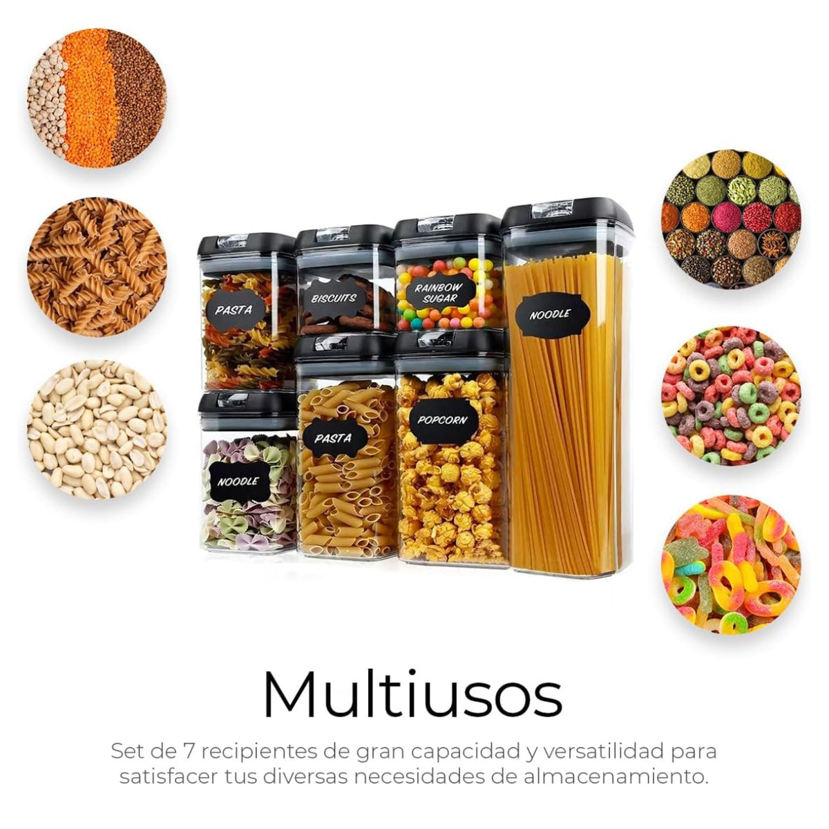 Set de 7 Contenedores Herméticos