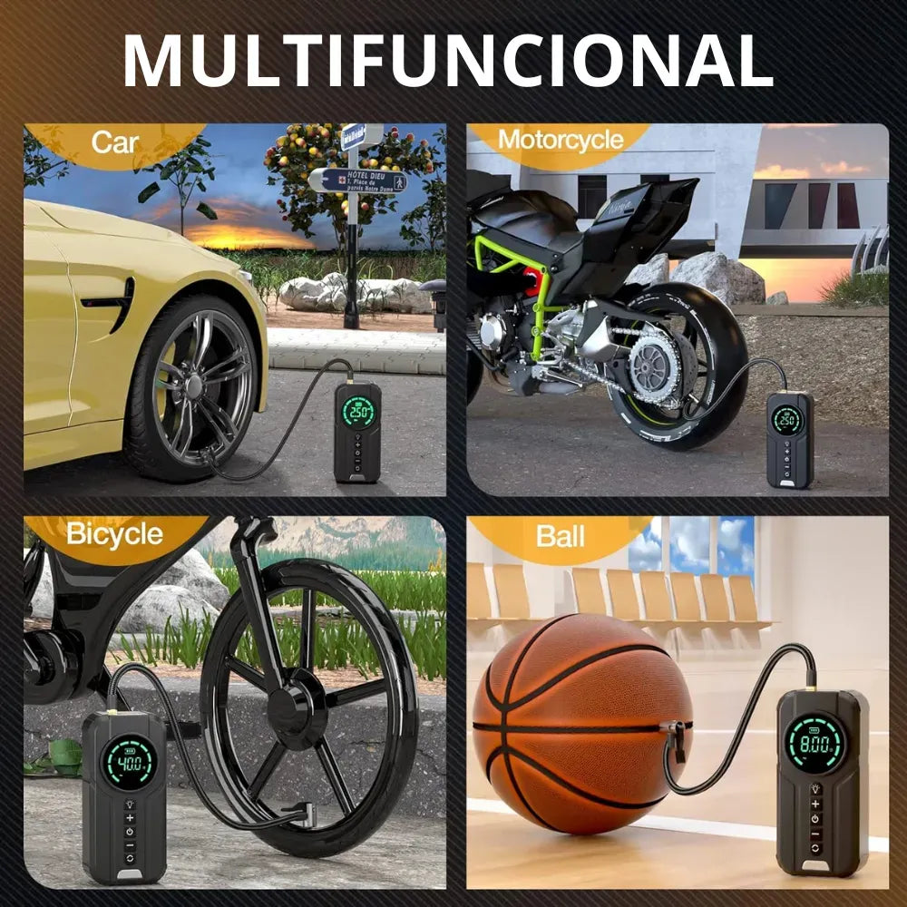 🚗⚡COMPRESOR DE AIRE + ARRANCADOR DE BATERÍA PORTÁTIL⚡🚗