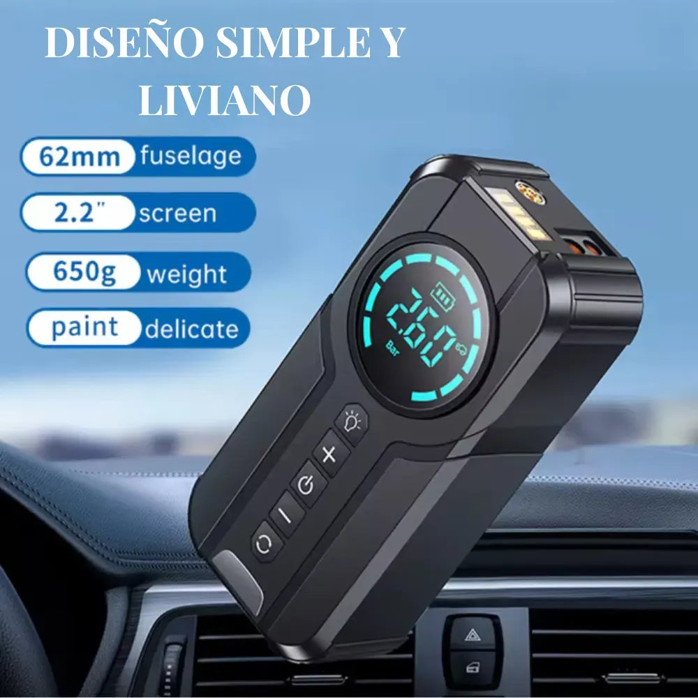 🚗⚡COMPRESOR DE AIRE + ARRANCADOR DE BATERÍA PORTÁTIL⚡🚗
