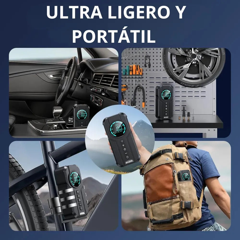 🚗⚡COMPRESOR DE AIRE + ARRANCADOR DE BATERÍA PORTÁTIL⚡🚗