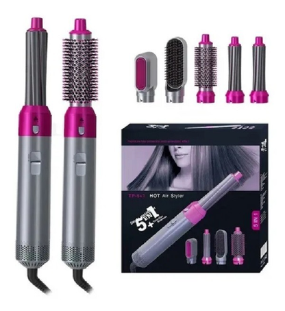 ✨ Cepillo Secador 5 en 1 Alisador de Pelo Profesional ✨