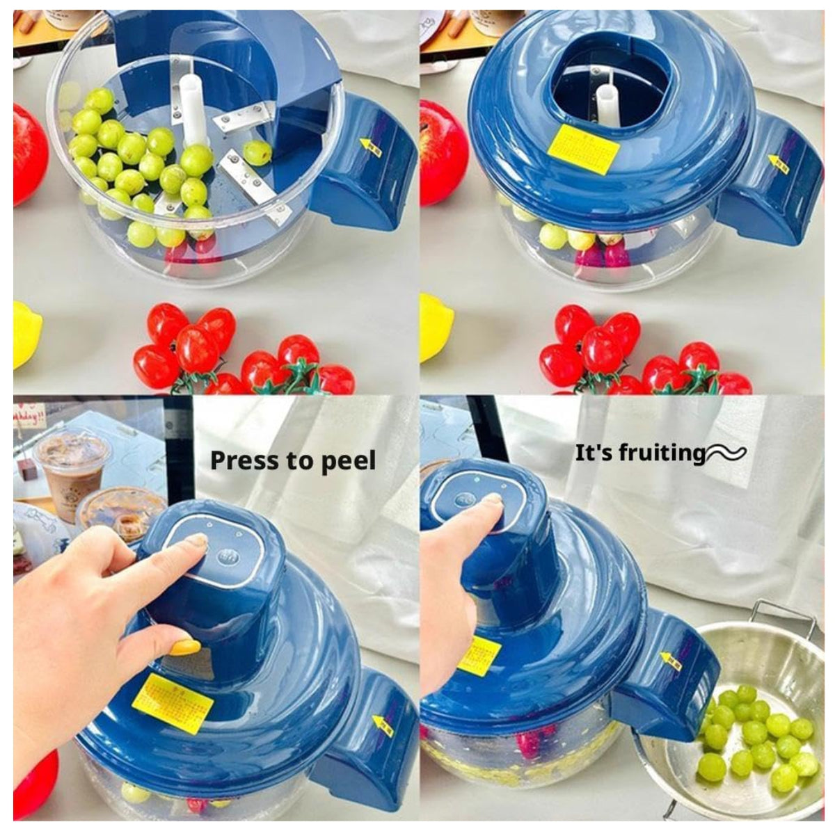 🥔🍅🧄Pelador Eléctrico Automático Recargable USB