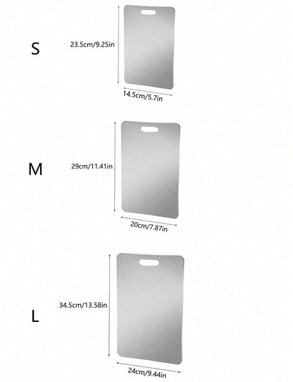Set de 3 Tablas de Cortar en Acero Inoxidable 304