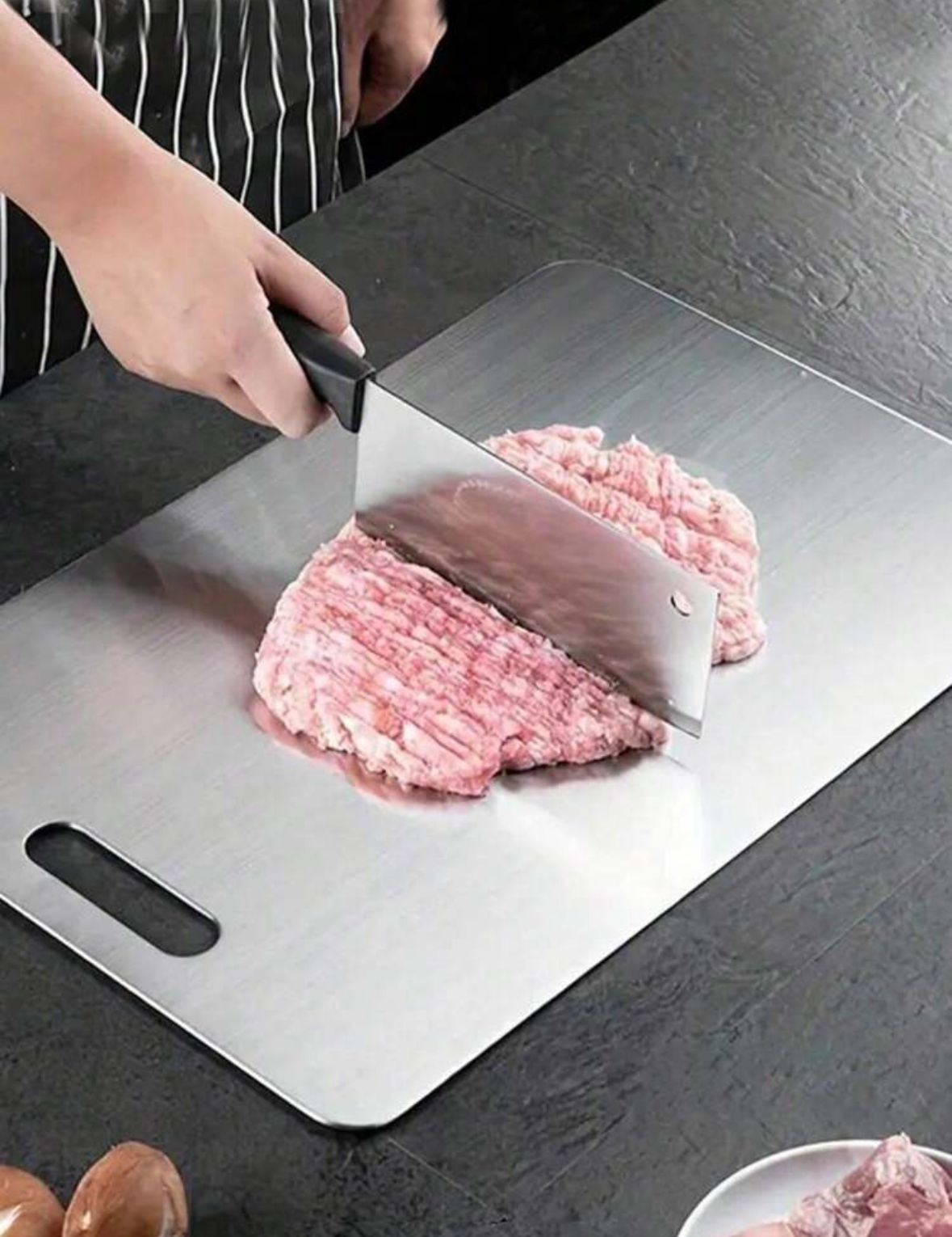 🔪Set x3 Tablas de Cortar en Acero Inoxidable 304🥩🥦