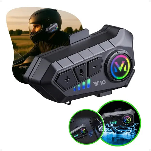 🏍️🎧INTERCOMUNICADOR BLUETOOTH Y10 PARA CASCO DE MOTO🎧🏍️