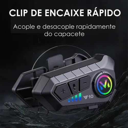 🏍️🎧INTERCOMUNICADOR BLUETOOTH Y10 PARA CASCO DE MOTO🎧🏍️