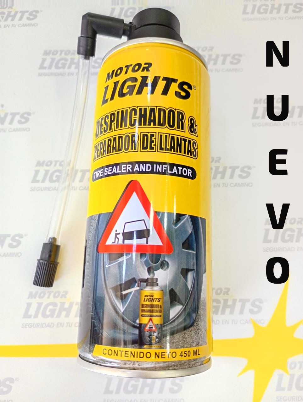 🚗💨 Inflador y Despinchador de Llantas Motor Lights