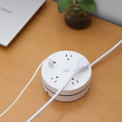 🔌 Extensión Multicarga Retráctil 1,8 m con USB