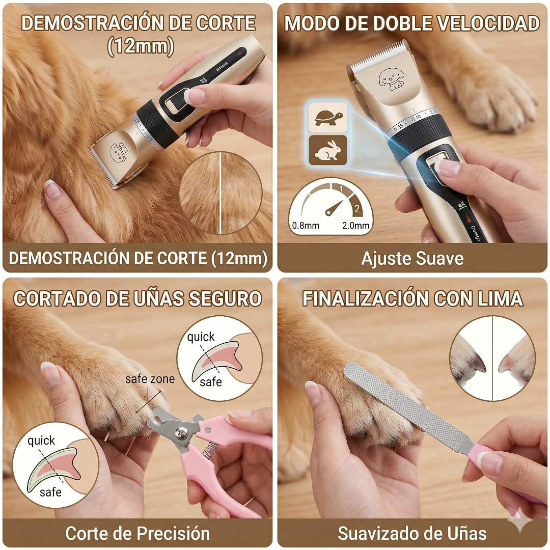 🐶✂️ KIT PROFESIONAL DE PELUQUERÍA PARA MASCOTAS ✂️🐱