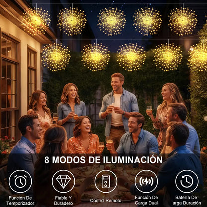 ✨ Cascada de Luces LED Solar Decorativa