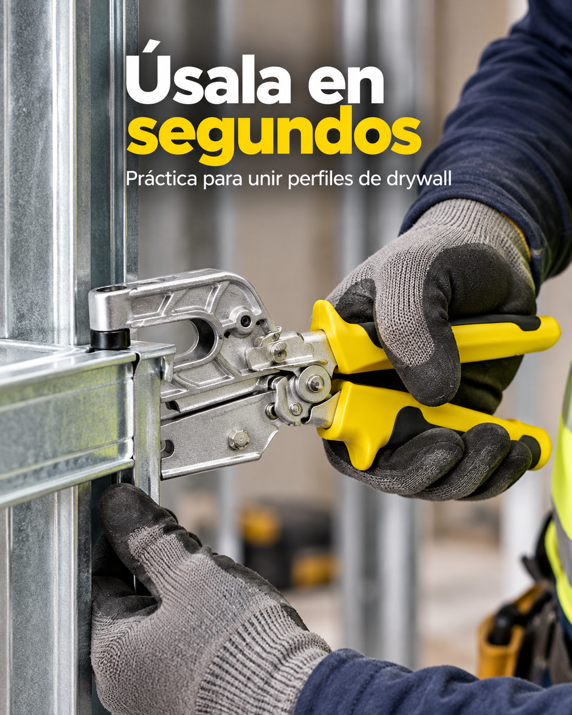 🔧 Pinza para Drywall y Perfiles Metálicos
