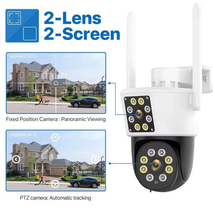 📹Cámara de Seguridad WiFi Doble Lente FULL HD