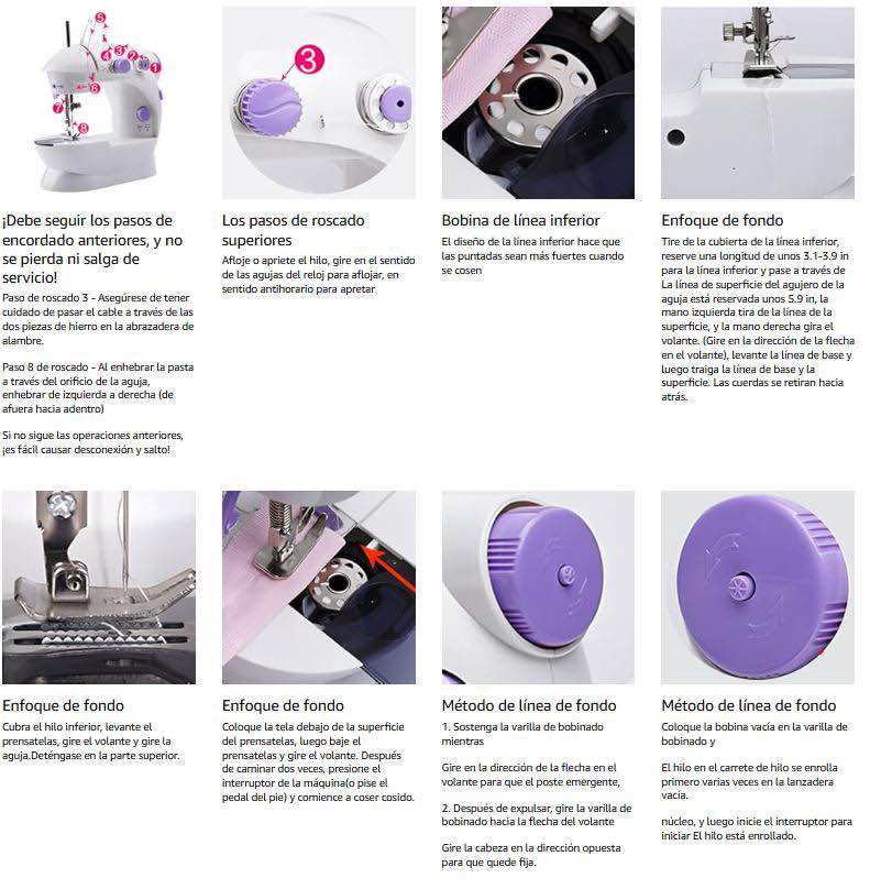 ✨Mini Máquina de Coser con Mesa – Ideal para el Hogar✨