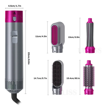 ✨ Cepillo Secador 5 en 1 Alisador de Pelo Profesional ✨