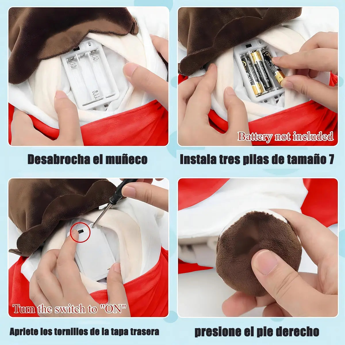 🙏 Peluche Religioso Musical para Bebés y Niños