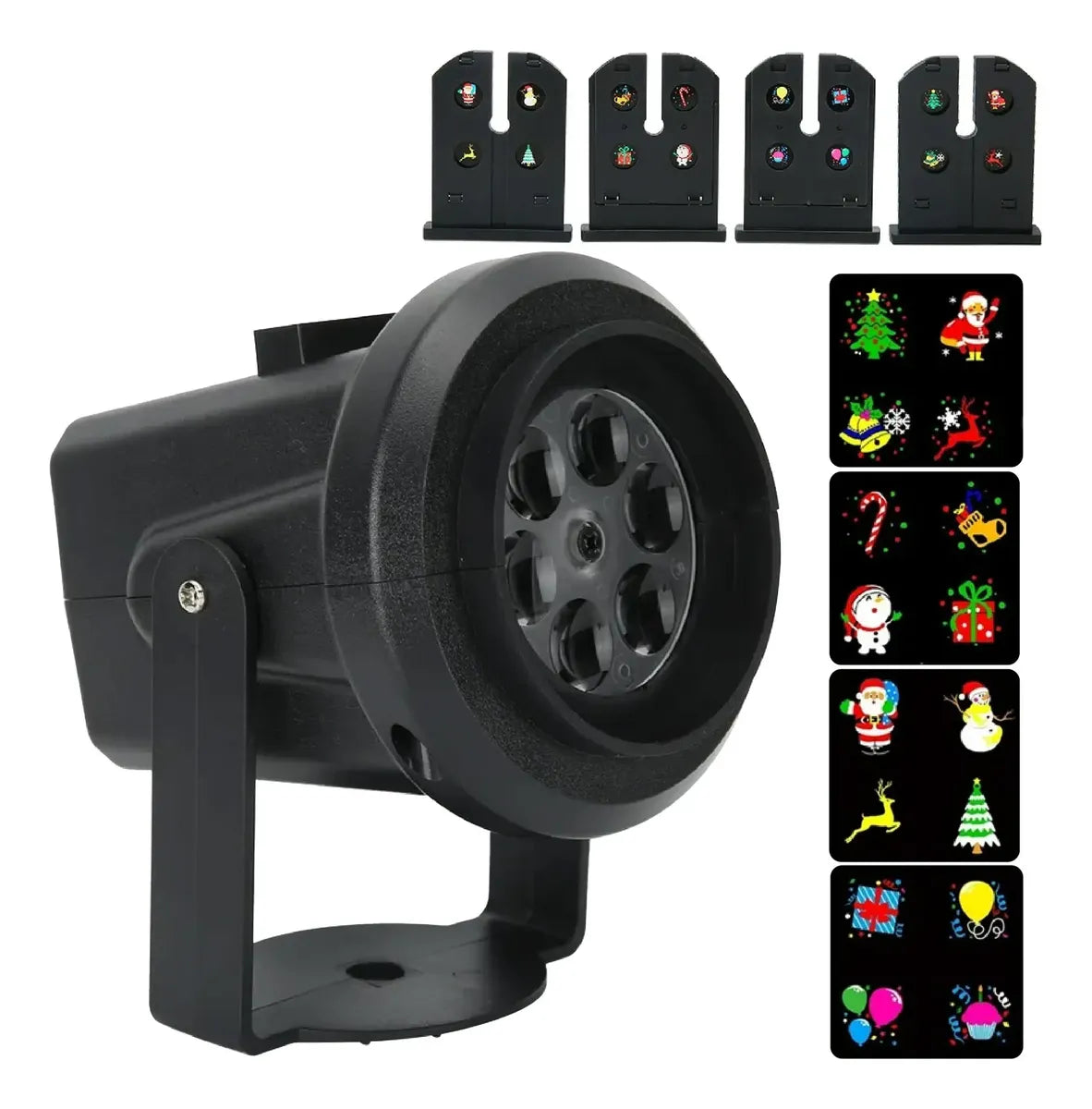 🎄Proyector LED Navideño con Diapositivas Intercambiables🎅