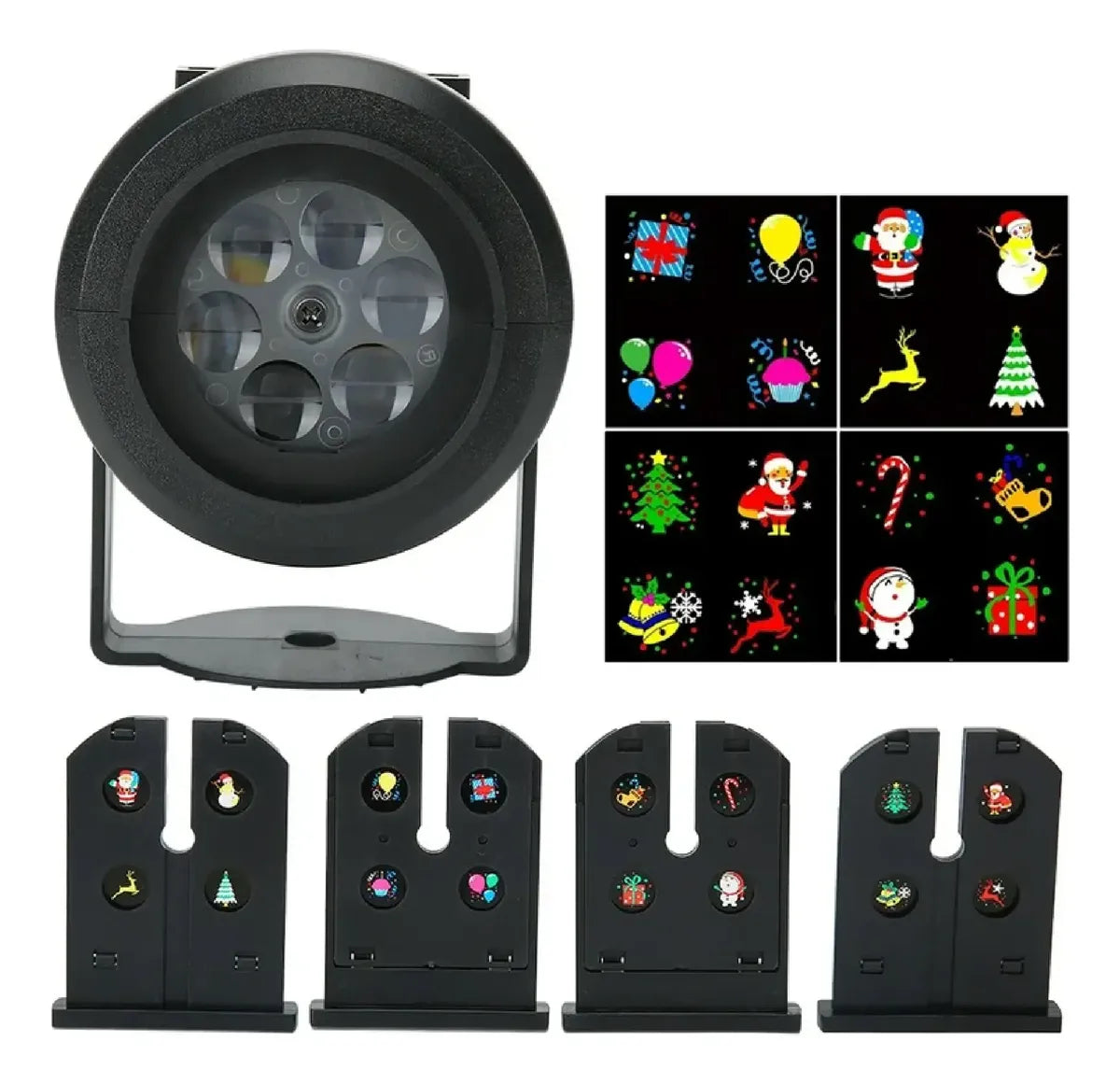 🎄Proyector LED Navideño con Diapositivas Intercambiables🎅