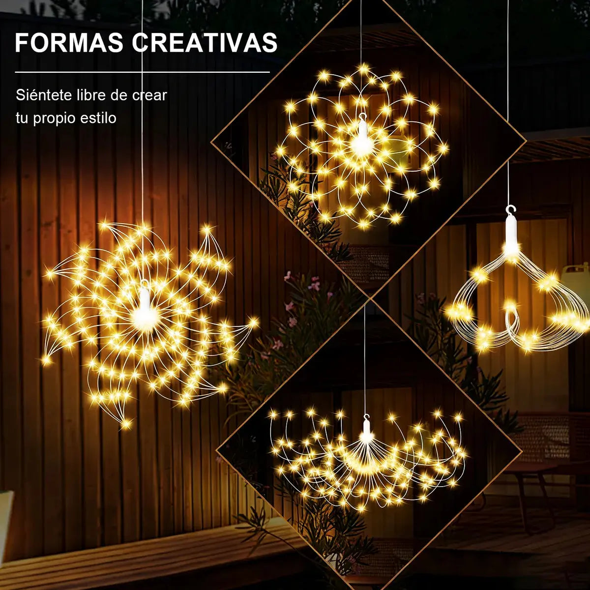 ✨ Cascada de Luces LED Solar Decorativa