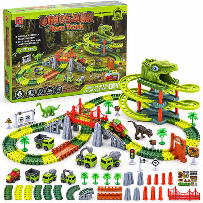 🦖🚗 Pista Flexible Mundo Dinosaurio — ¡Una Aventura Jurásica Sobre Ruedas!