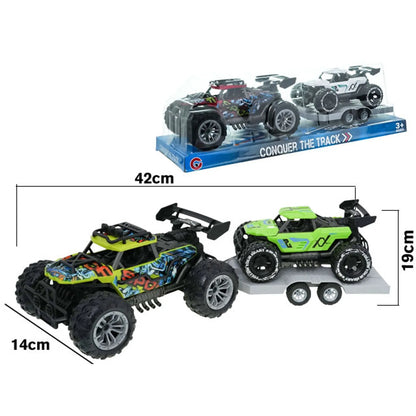 🚙 Carro Todoterreno 4x4 con Remolque y Vehículo