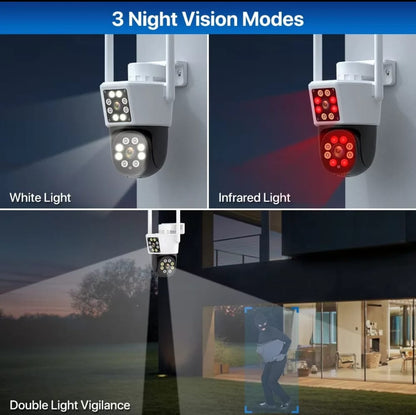 📹Cámara de Seguridad WiFi Doble Lente FULL HD